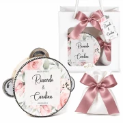 Bomboniere Tamburelli Tema Rose Personalizzati