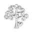 Ciondolo Bomboniere Albero della Vita Moderno con Strass
