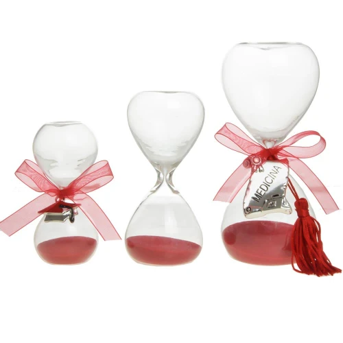 Bomboniere Laurea Clessidre Rosse