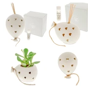 Bomboniere Originali palloncino LED con Cuori in ceramica