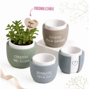 ⚡OFFERTISSIMA Bomboniera Vaso Portapiantina Linea Atene in Cemento