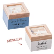 Bomboniere tema mare 2026 scatola porta tè personalizzabile