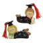 bambino e bambina laureati 