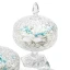 Contenitori confettata scatola porta-confetti con coperchio in vetro con decorati