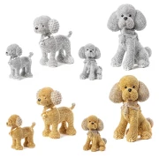 Bomboniera Cagnolino Barboncino Glitterato Oro o Argento