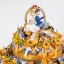 Mega Torta di Bomboniere per matrimonio con 49 sacchetti maioliche e girasoli  made in italy