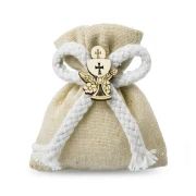 Sacchettini Portaconfetti Yuta Rustico Comunione