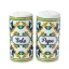 Bomboniere maioliche set sale e pepe 4 decori
