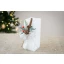 Idea Regalo Natale - Candela bianca con decoro natalizio