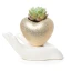 Vaso portapiantina Mano con Cuore in ceramica personalizzabile