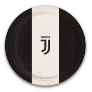 8 piatti di carta 23 cm per festa tema Juventus