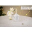 Idea Regalo Natale - Lanterna in metallo con decorazione rose bianche brillantate