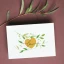 Partecipazione Matrimonio Originale Giallo - Noce