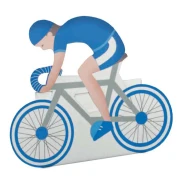 scatolina bicicletta portaconfetti blu 
