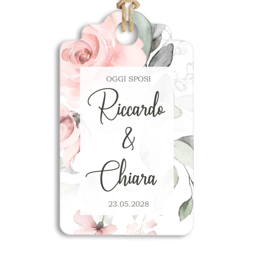 Tag Tema Rose Personalizzabile