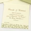 Partecipazione Matrimonio Originale verde con inserto cuore - Ficus