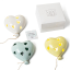 Bomboniere Palloncino cuore Led in ceramica pastello