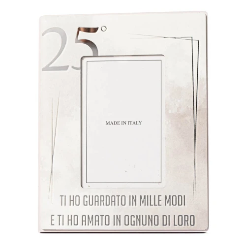 Bomboniere 2026 Linea Nozze d\'Argento 25° Anniversario Portafoto - Alta Qualità