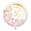 Palloncino in mylar Nozze d\'Oro Floreale