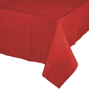 Tovaglia di carta rinforzata 137 x 274 cm rosso
