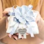 Bomboniere Eleganti con Fiore in Porcellana e Cuscini con Confezione