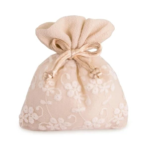 ULTIMI PEZZI 35 Sacchettini Portaconfetti Ricamati Piatto 8x10 cm PREZZO PER TUTTI