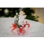 Idea Regalo Natale - Angelo con Scatola, Cioccolatini e decoro rosso
