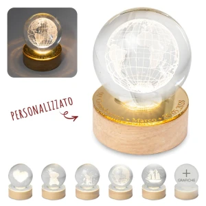 Bomboniere Compleanno 2026 Sfera LED personalizzabile