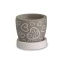 Bomboniera Vaso in cemento Porta Piante Vere con Cuori Piccolo