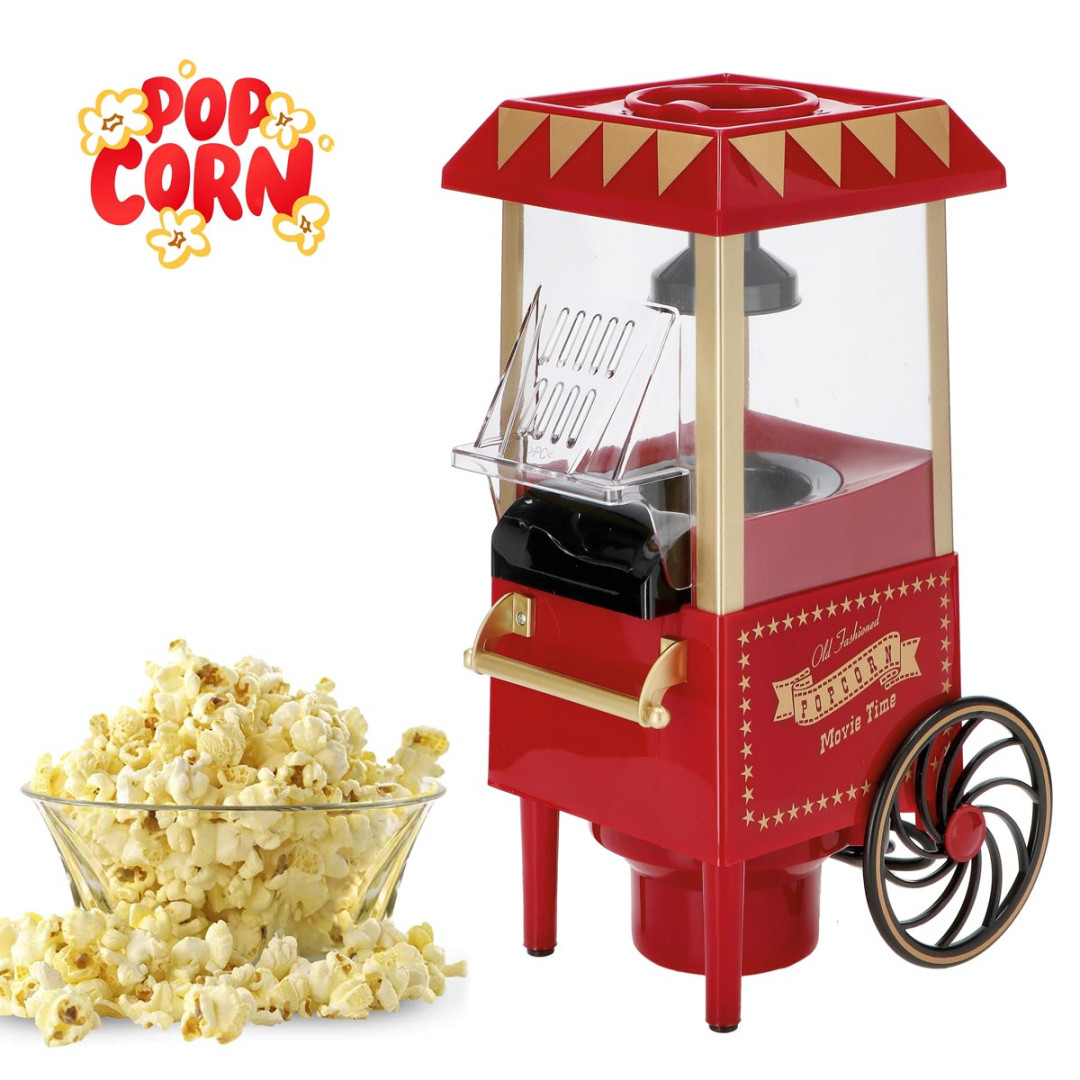 Macchina popcorn stile americano per feste, confettate