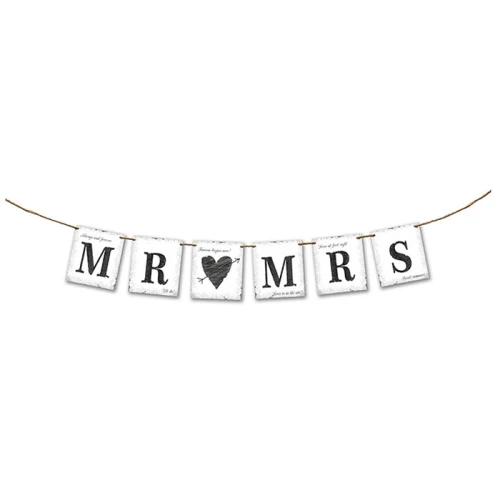 scritta \"mr and mrs\" idea originale matrimonio