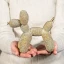 Bomboniera Cagnolino Balloon Glitterato Oro o Argento
