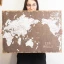 Quadro Mondo 50x70 in tela stampata stile vintage idea Bomboniera o regalo