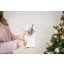 Idea Regalo Natale - Candela bianca con decoro natalizio