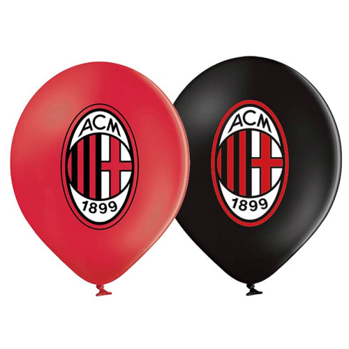 12 palloncini da 30 cm per festa tema Milan