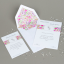 Partecipazione Matrimonio Originale con fiorellini ed iniziali- Flowers