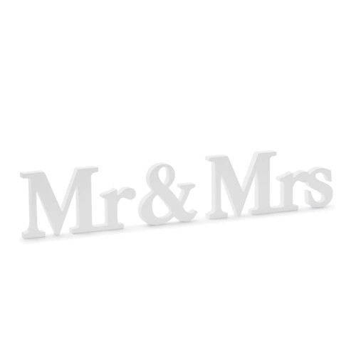 scritta Legno "mr and mrs" idea originale matrimonio 50 cm