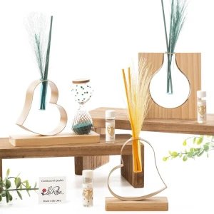 Bomboniera 2027 Bomboniera Diffusore Collezione Piuma in Legno e Metallo