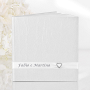 guest book bianco 22 pag. personalizzato