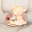 Bomboniera 2027 Battesimo e Nascita Femmina Orsetto Linea PELUCHE in Porcellana Luce LED con Cuore Glitter Personalizzabile