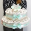 Torta Bomboniere tiffany con Farfalle da 35 fette