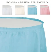 Gonna da tavolo in plastica 