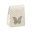 scatolina portaconfetti farfalla tortora a pois bianchi shabby chic