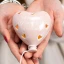 Bomboniere Battesimo e Nascita 2027 Linea Volo Baby Palloncino Rosa LED con cuori e frasi in ceramica