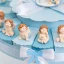 Torta Bomboniere battesimo per maschio 20 fette con angioletti