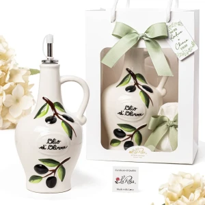 Bomboniere Oliere in Porcellana Decorate con Olive