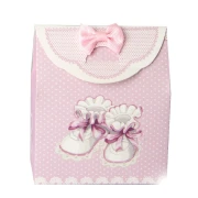 ultimi 55 pezzi bomboniera scatola Portaconfetti scritta "baby shower sul retro" 9x11 cm