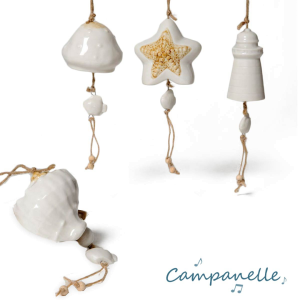 Bomboniere Tema Mare Campanelle Ceramica Alta qualità in OFFERTA