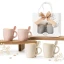 Idee Bomboniere Originali Set 2 tazzine da caffè colorate con cucchiaino
