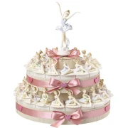 Torta Bomboniere femmina con ballerina da 35 fette